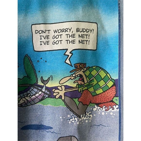 Vintage Alaska TUNDRA Comic Cartoon Funny Fishing Tshirt by Chad Carpenter - Picture 6 of 8